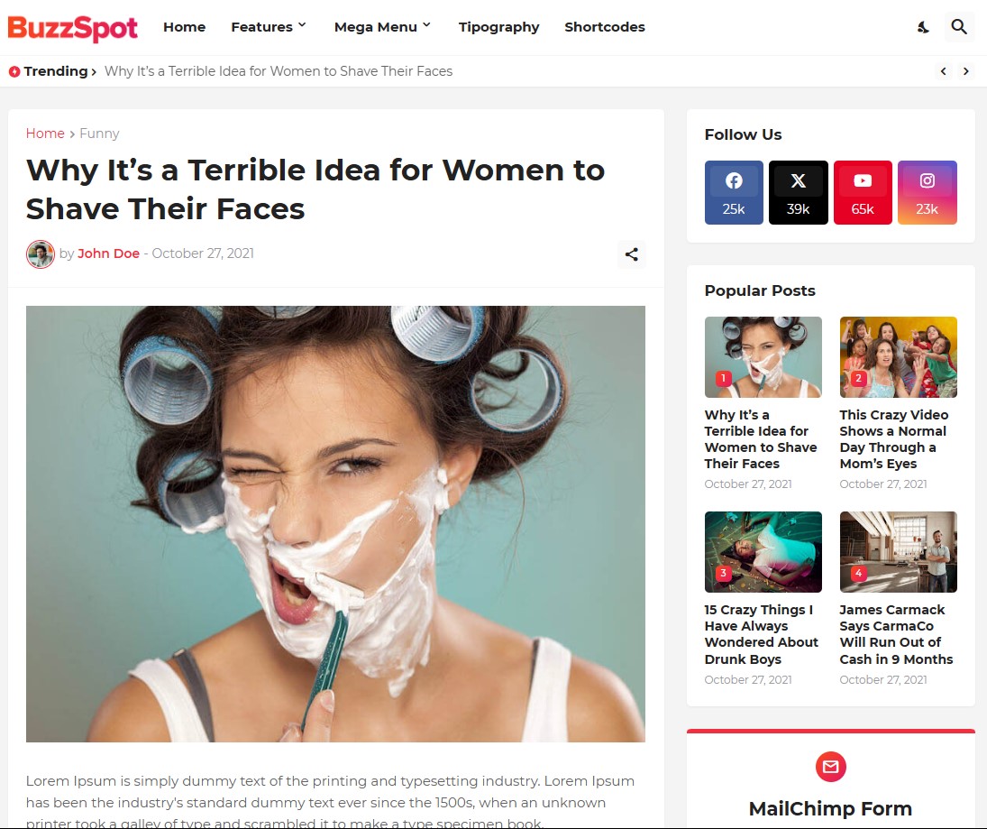 BuzzSpot Blogger Template