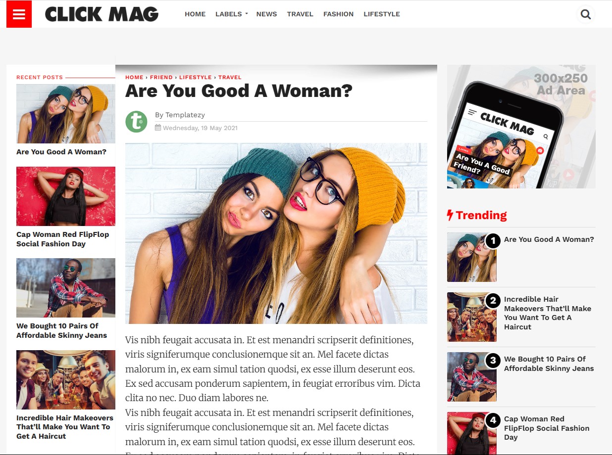 ClickMag Blogger Template 3
