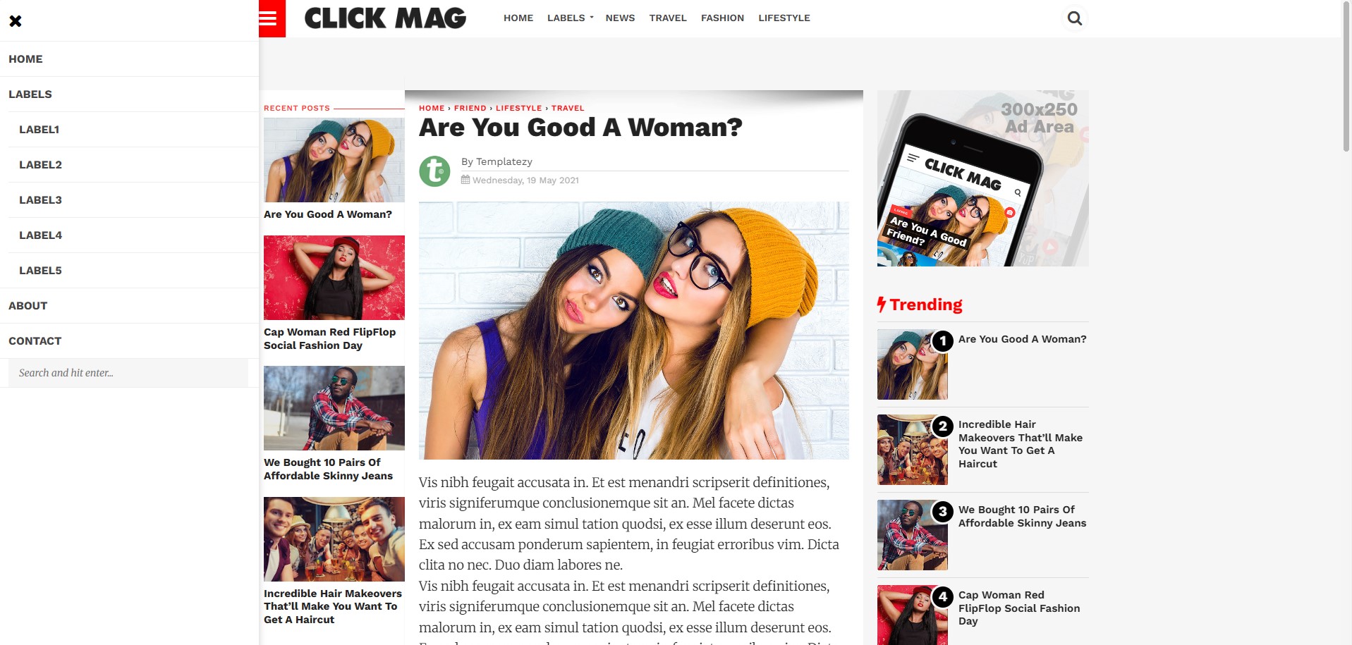 ClickMag Blogger Template 4