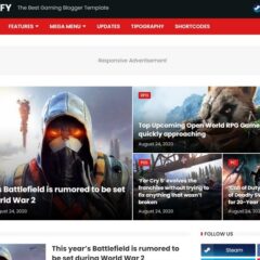 Gameify Blogger Template - Website Game, Tin Tức, Đánh Giá Game