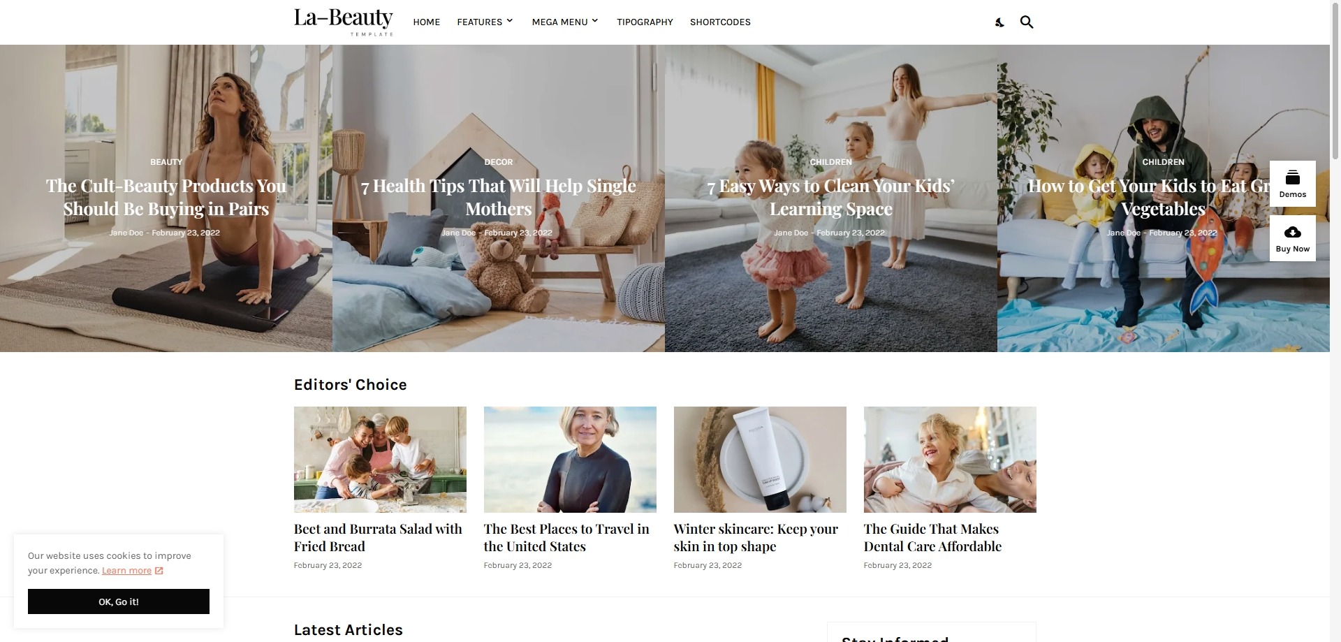 La-Beauty Blogger Template