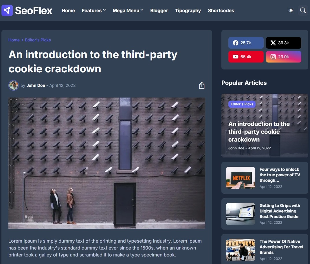 SeoFlex Blogger Template 3