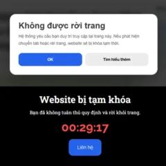 Chức năng giám xác chống rời trang cho website