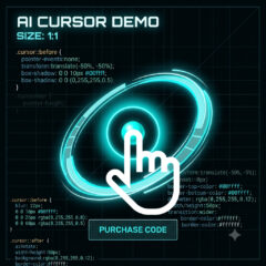 Con trỏ chuột với hiệu ứng AI cho website