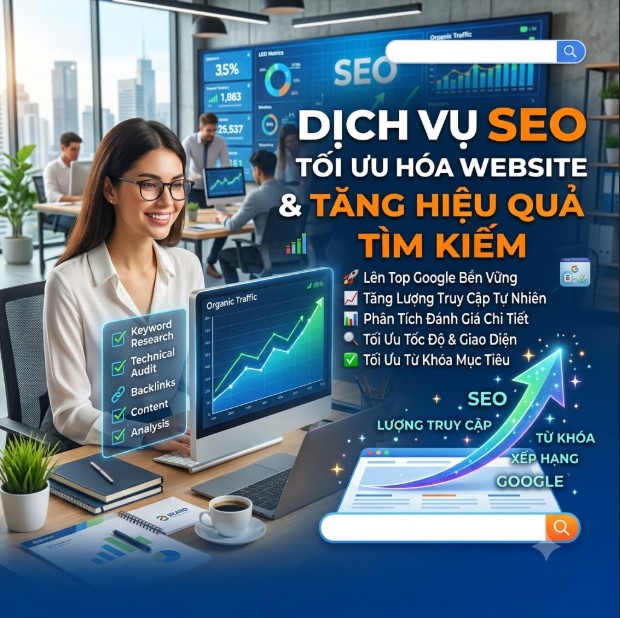 Dịch vụ seo tối ưu hóa website tăng hiệu quả tìm kiếm